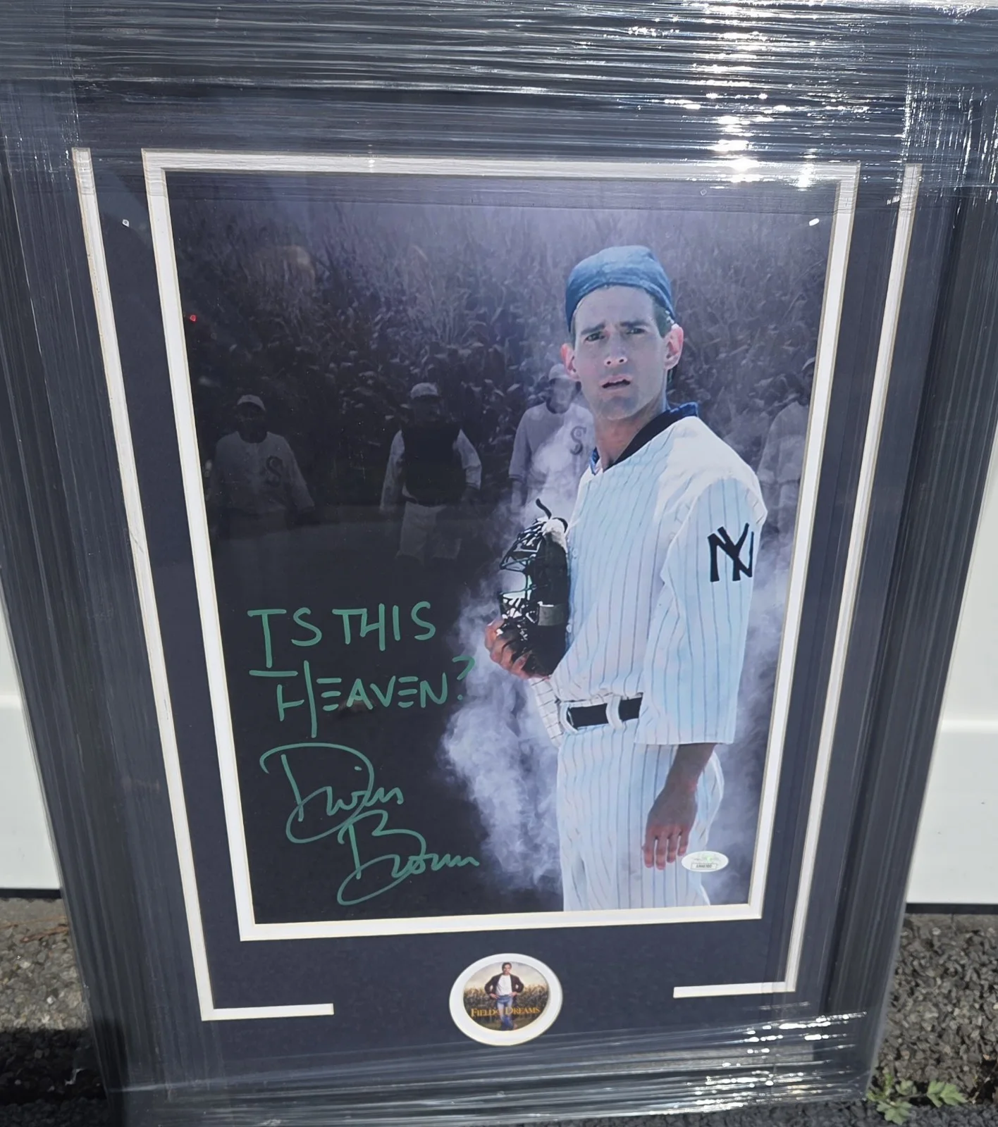 Dwier Brown Signed “Is This Heaven?” 11x14 Field of Dreams JSA Auto JohnKinsella, image 2
