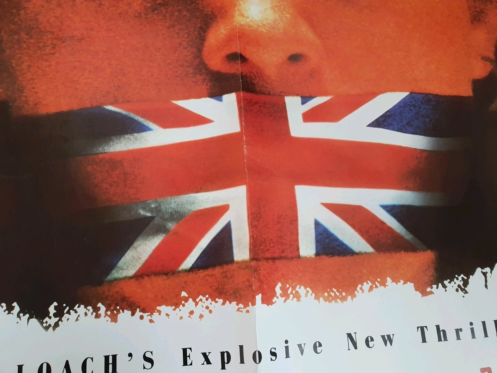 Hidden Agenda 1990 British Quad folded Edgy Ken Loach Political Thriller, изображение 4