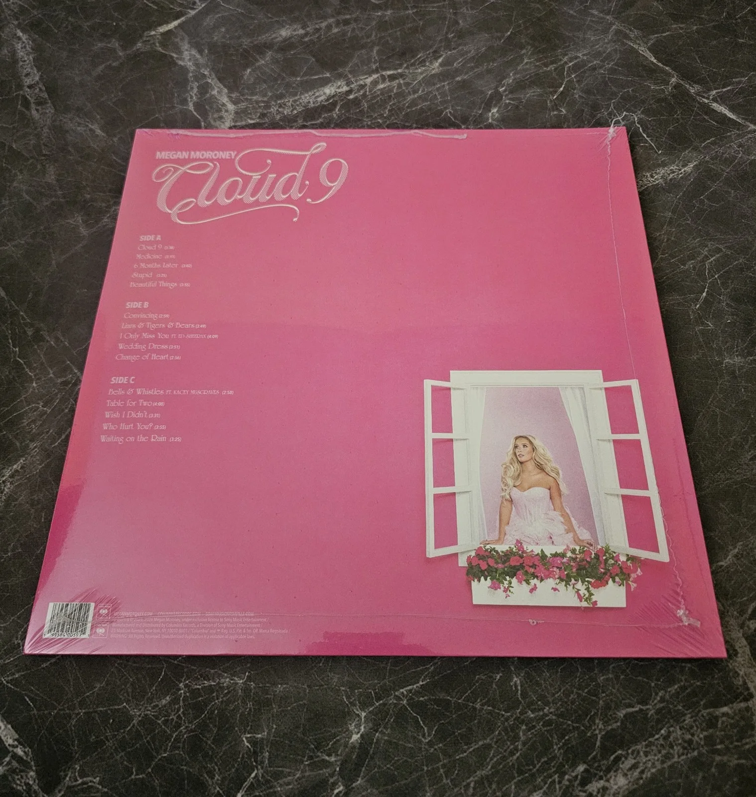 MEGAN MORONEY Cloud 9: Megan's Signature Pink Signed Vinyl LP New Sealed, изображение 2