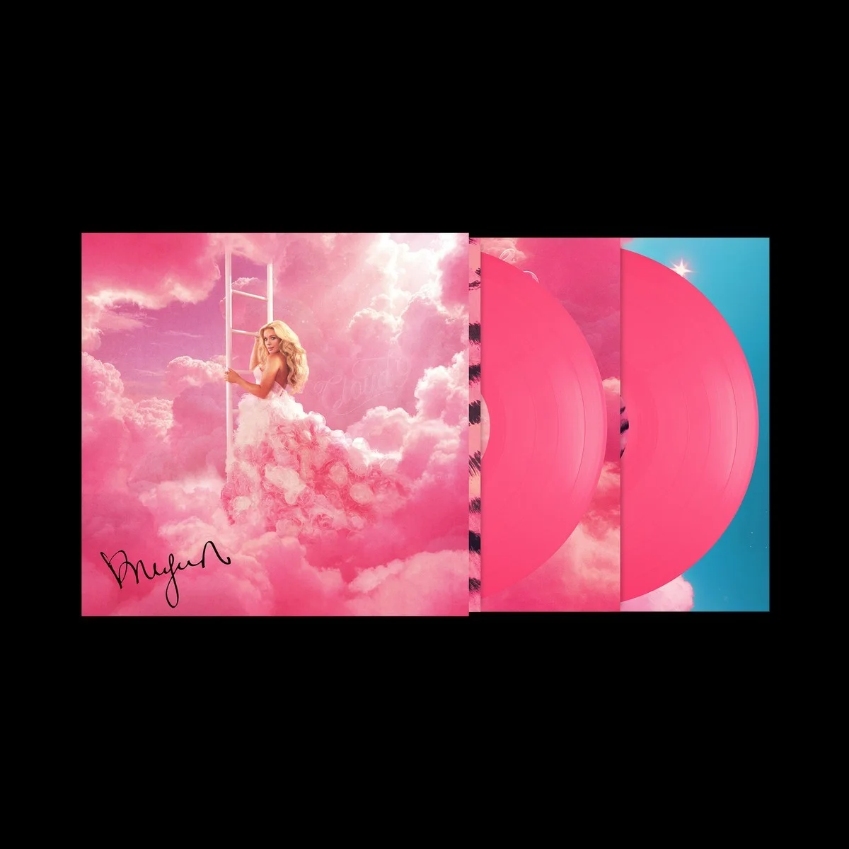 MEGAN MORONEY Cloud 9: Megan's Signature Pink Signed Vinyl LP New Sealed, изображение 3