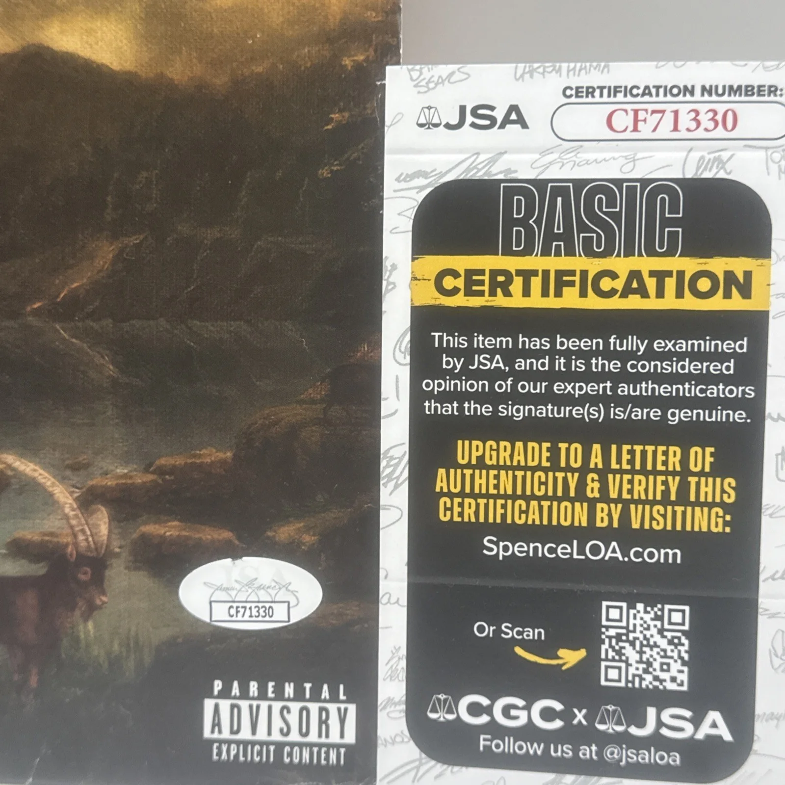LIL BABY SIGNED AUTOGRAPHED ITS ONLY ME ALBUM VINYL RARE MY TURN ATLANTA JSA COA, изображение 2