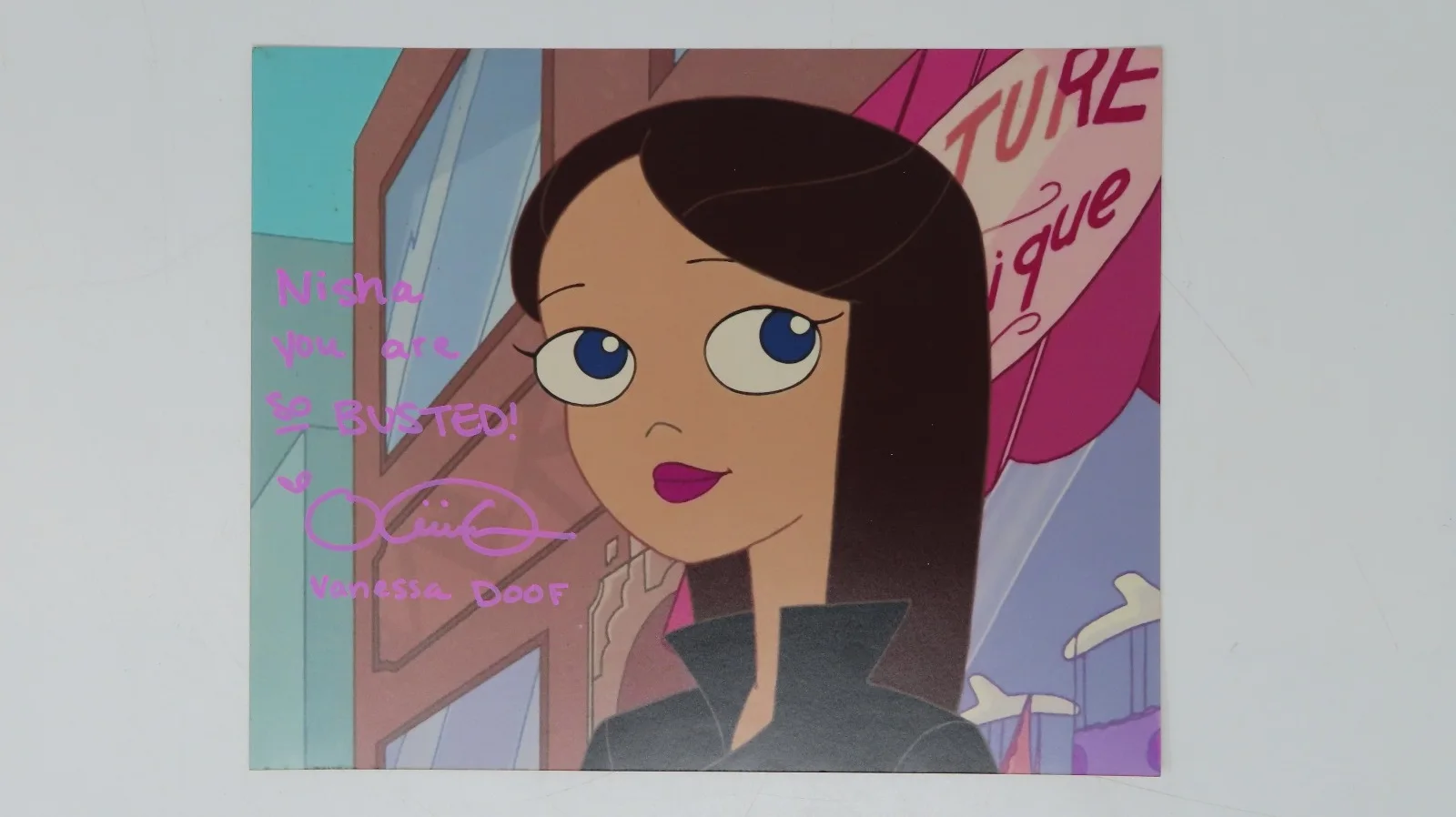 phineas and ferb signed by David Errigo Jr and Olivia Olson 8x10 pictures, image 5
