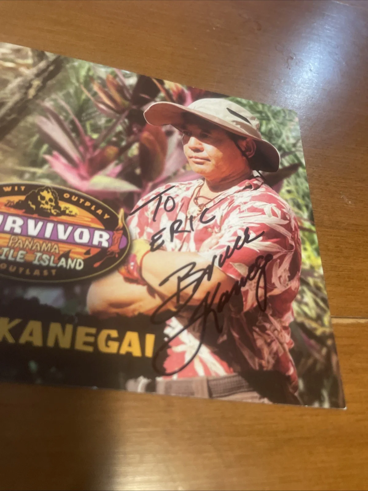 Bruce Kanegai — 4x6 Bruce Kanegai Survivor: Panama 12 Autograph Reality TV CBS 2006, image 2