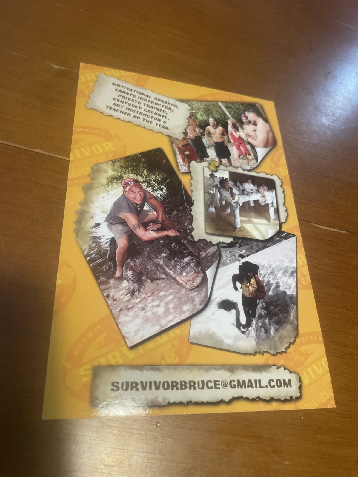 Bruce Kanegai — 4x6 Bruce Kanegai Survivor: Panama 12 Autograph Reality TV CBS 2006, image 3