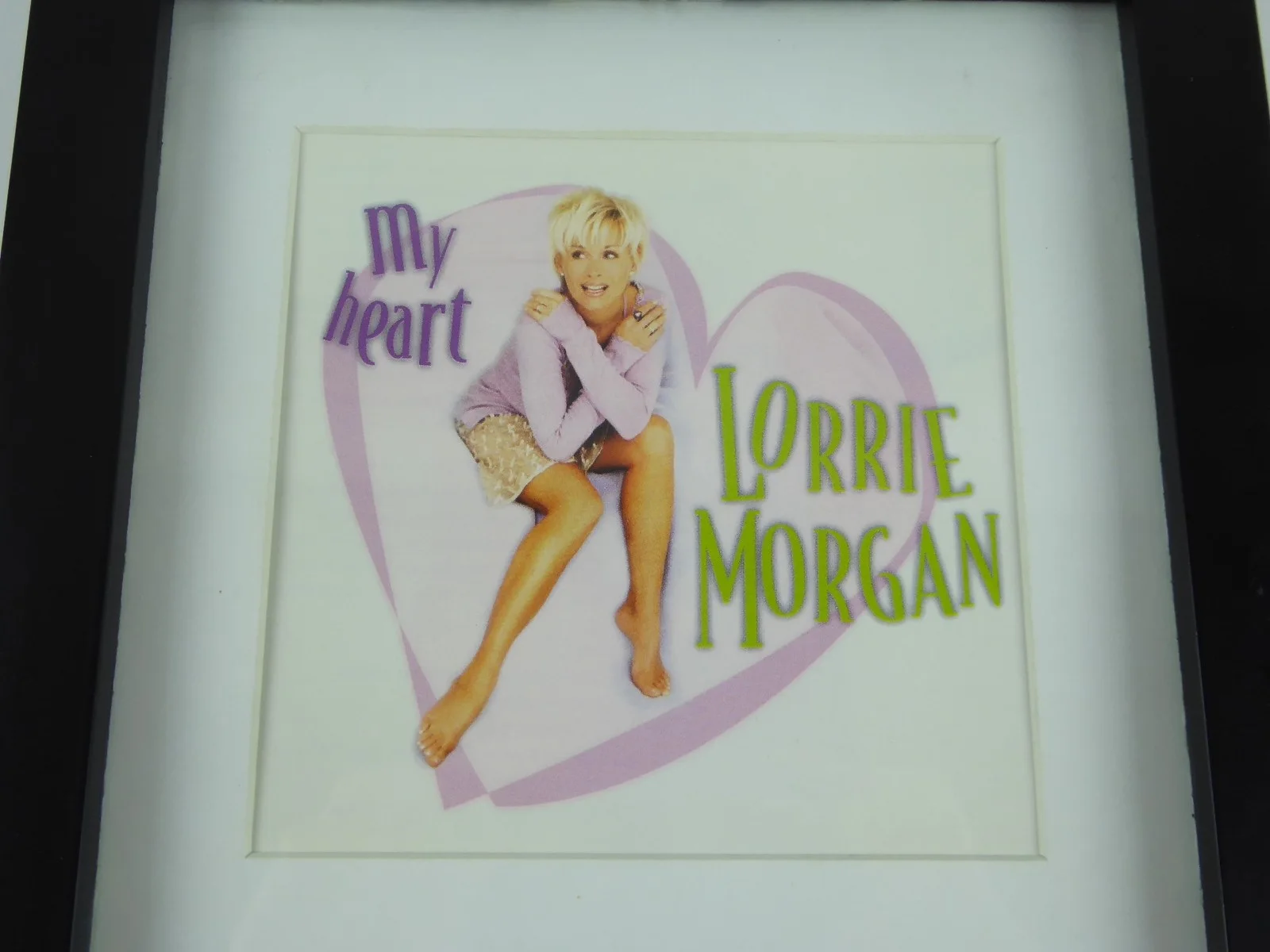 Lorrie Morgan Signed Autographed My Heart Framed Display Matted CD W/Cover, image 3