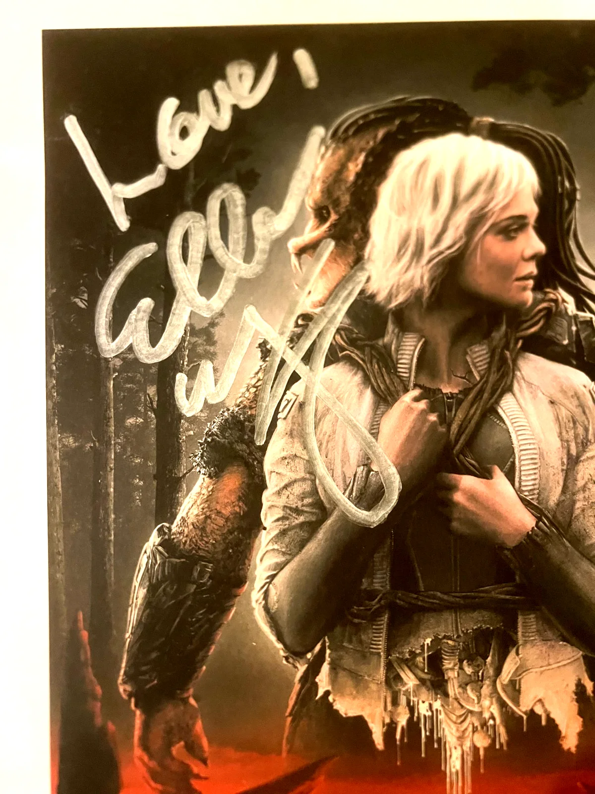 PREDATOR BADLANDS OFFICIAL POSTER - 16.5 X 11.7 INCHES - SIGNED BY ELLE FANNING, изображение 2