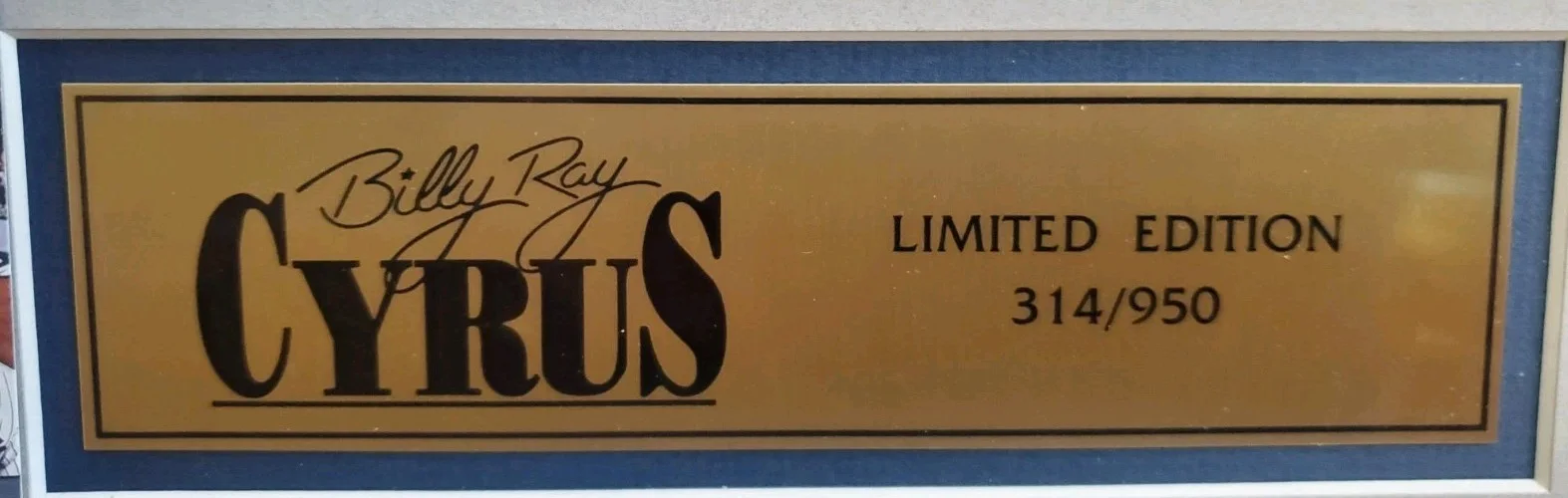 NICE Autographed Billy Ray Cyrus 8x10 Photo Limited Edition Music Matted JSA COA, image 4