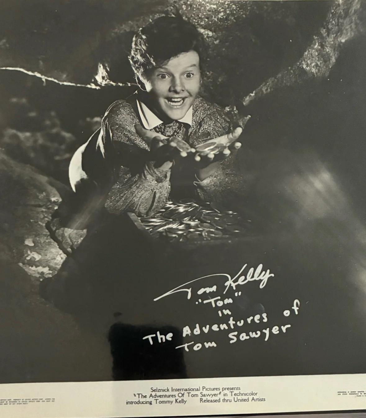 Tom Kelly - Tom Sawyer! — GWTW TOM KELLY- “Tom Sawyer” Scarce Autographed Photo Plus Unsigned GWTW Photo!, изображение 2