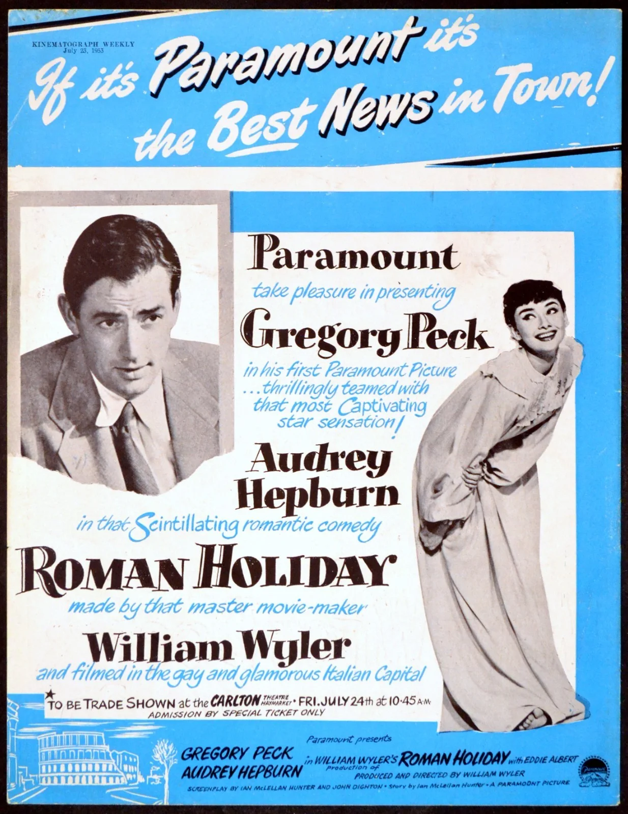 WHITE WITCH DOCTOR 1953 Susan Hayward, Robert Mitchum TRADE ADVERT, image 2