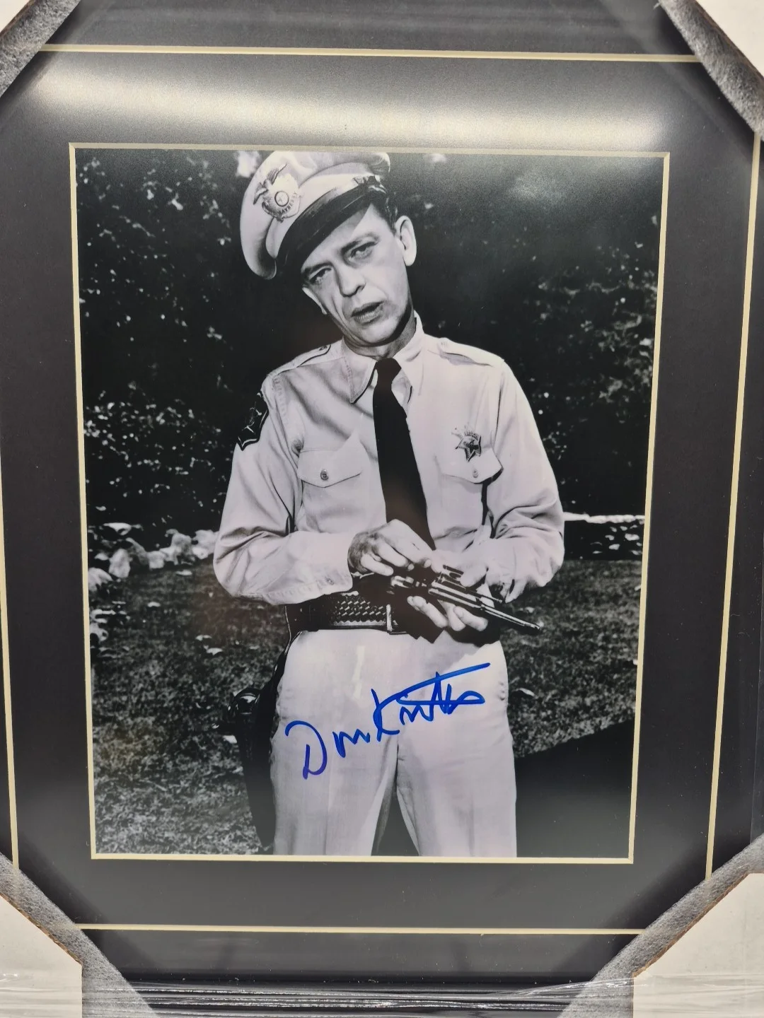 Don Knotts — Don Knotts Coa Signed Barney Fife 8x10 Photo Autograph Framed, image 2