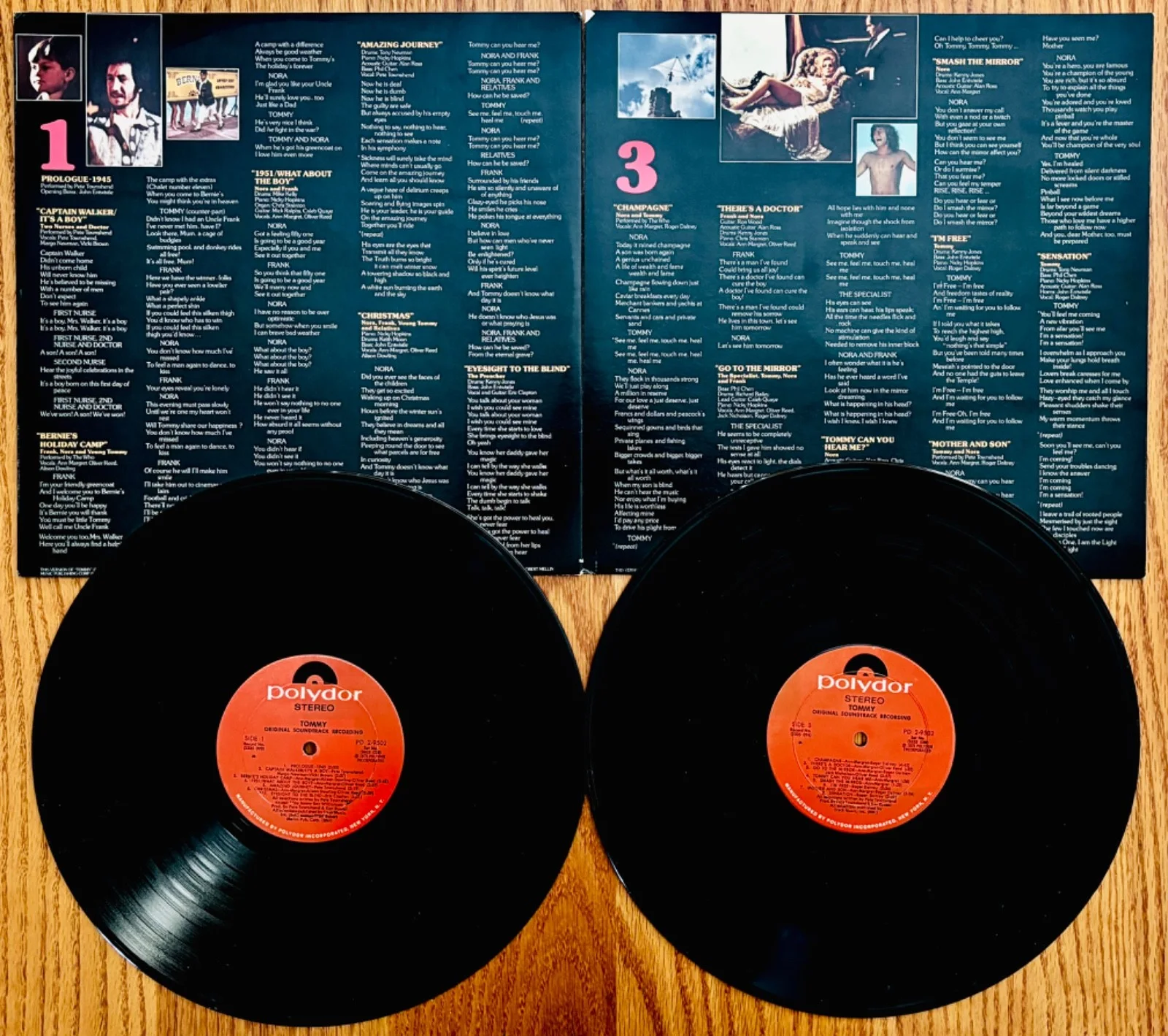 THE WHO • Pete Townshend & Tina Turner Signed TOMMY Promo Double Album ~ Nice!, изображение 2