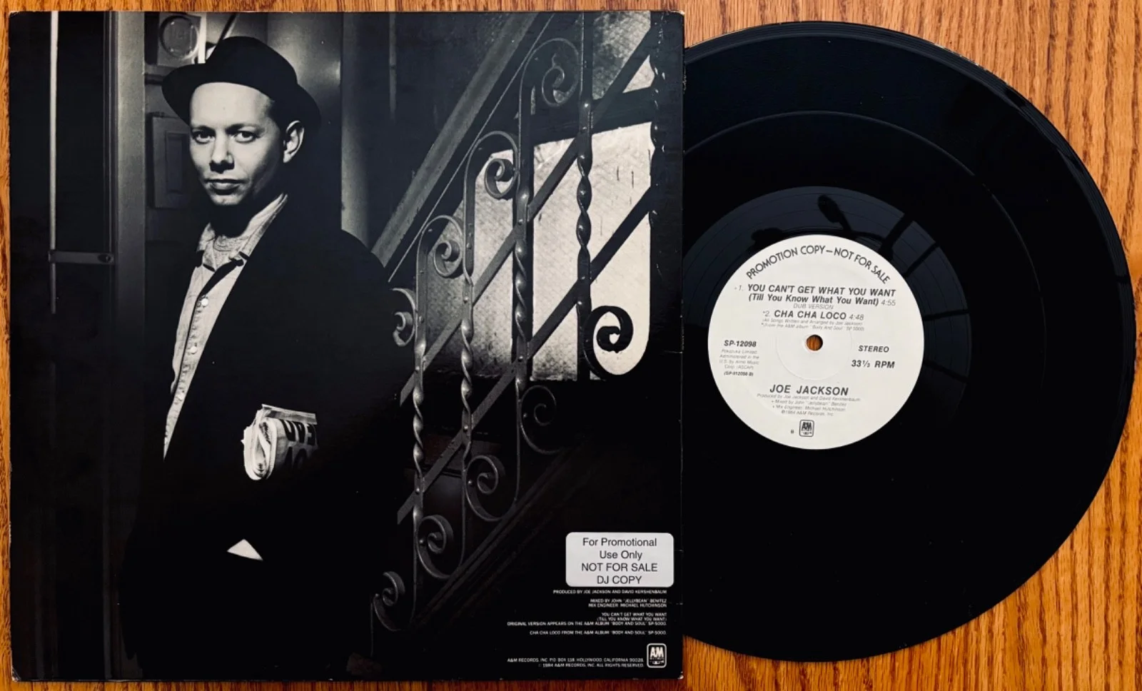 JOE JACKSON • Signed YOU CAN'T GET WHAT YOU WANT Promo Album • Near Mint, изображение 2