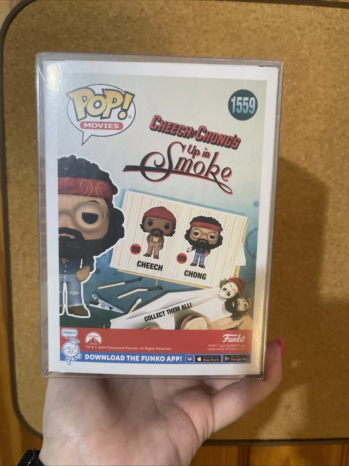 Tommy Chong — 💨 Tommy Chong Signed Funko Pop! #1559 Cheech & Chong JSA 🎥, image 3