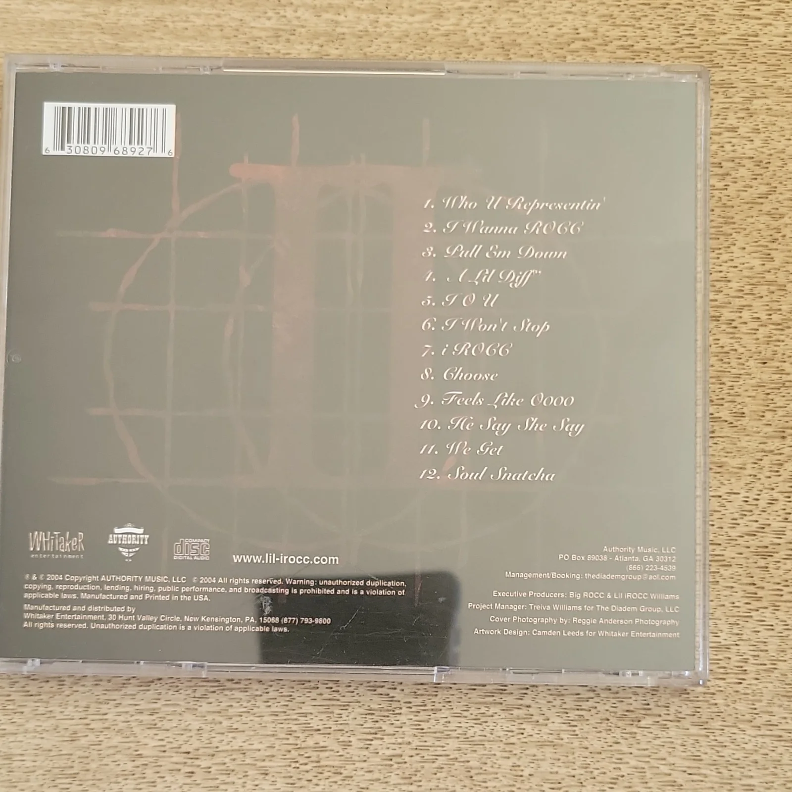 Lil iROCC Williams The Sequel Original CD & Booklet Signed Music Industry, image 2