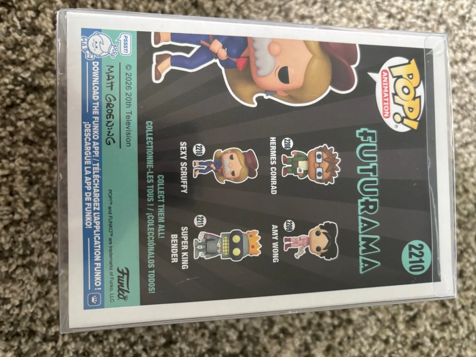 David Herman — David Herman - Futurama - Sexy Scruffy Signed Funko Pop w/ COA, изображение 4