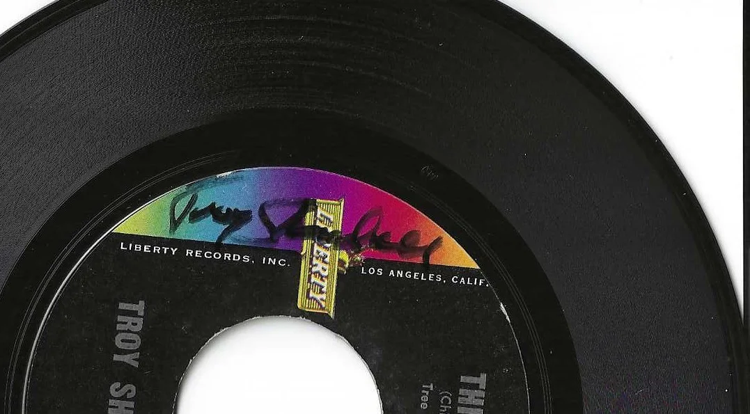 TROY SHONDELL — THE LATE TROY SHONDELL HAND SIGNED 45 RECORD "THIS TIME" HIT RECORD, изображение 2