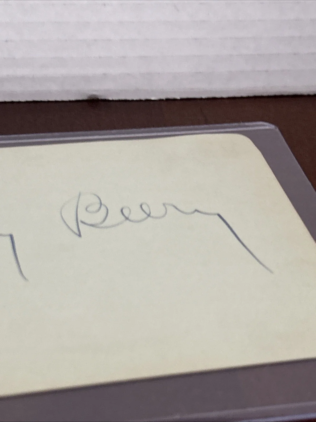 Wallace Beery — WALLACE BEERY (1885-1949) (TREASURE ISLAND~THE CHAMP) AUTOGRAPH HUGE Signature, изображение 3