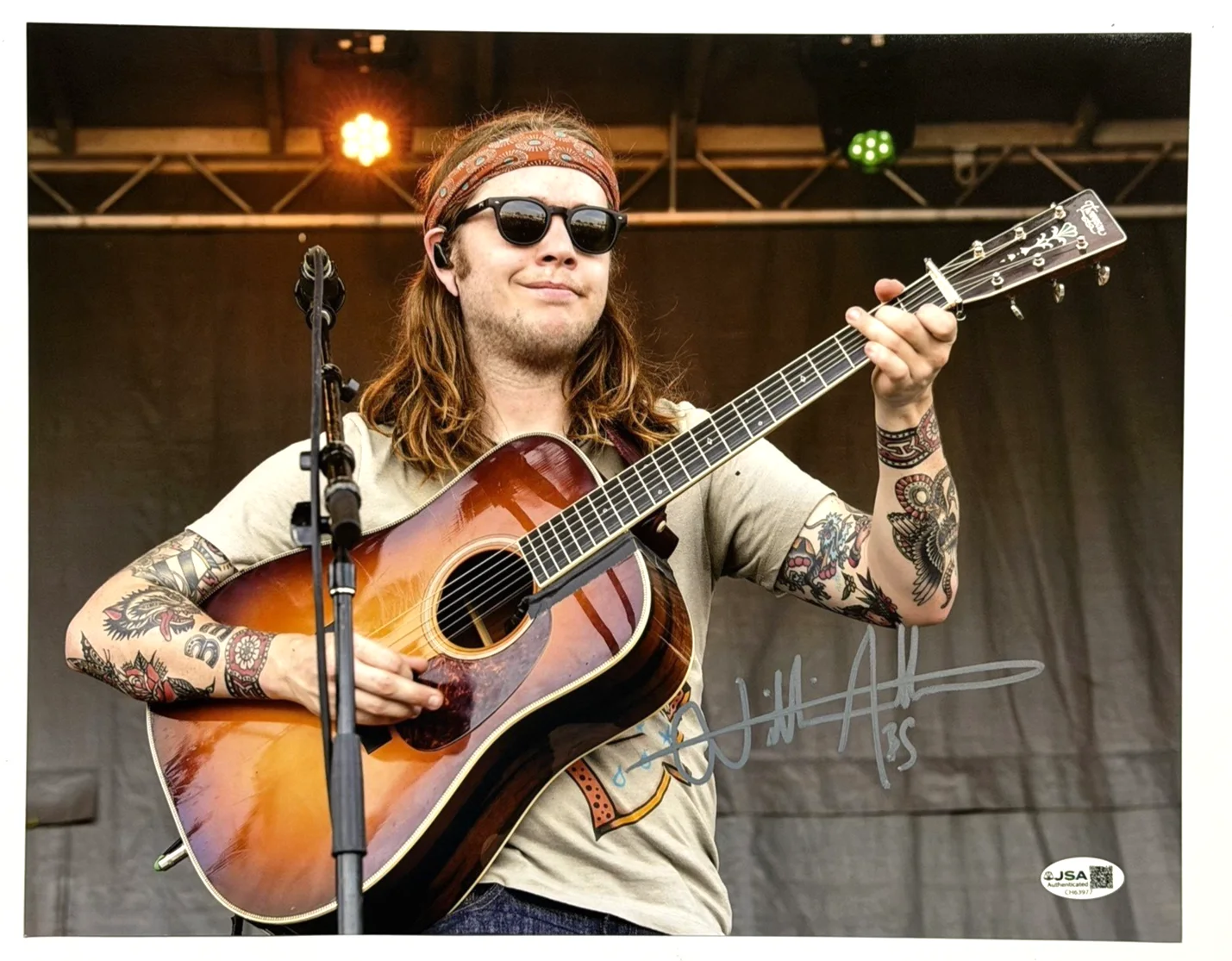 Billy Strings Signed 11x14 Photo Autographed JSA COA Bluegrass Jamgrass Guitar, image 2