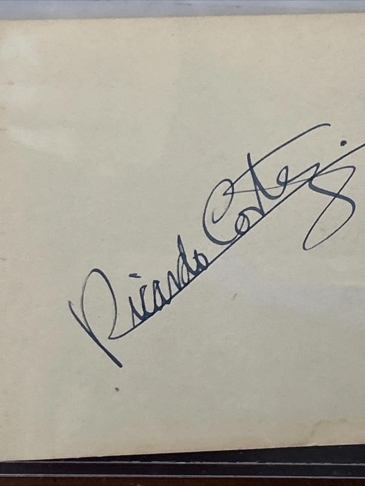 Ricardo Cortez — Ricardo Cortez Signed Vintage 1936 Autographed BIG AND BOLD, image 2