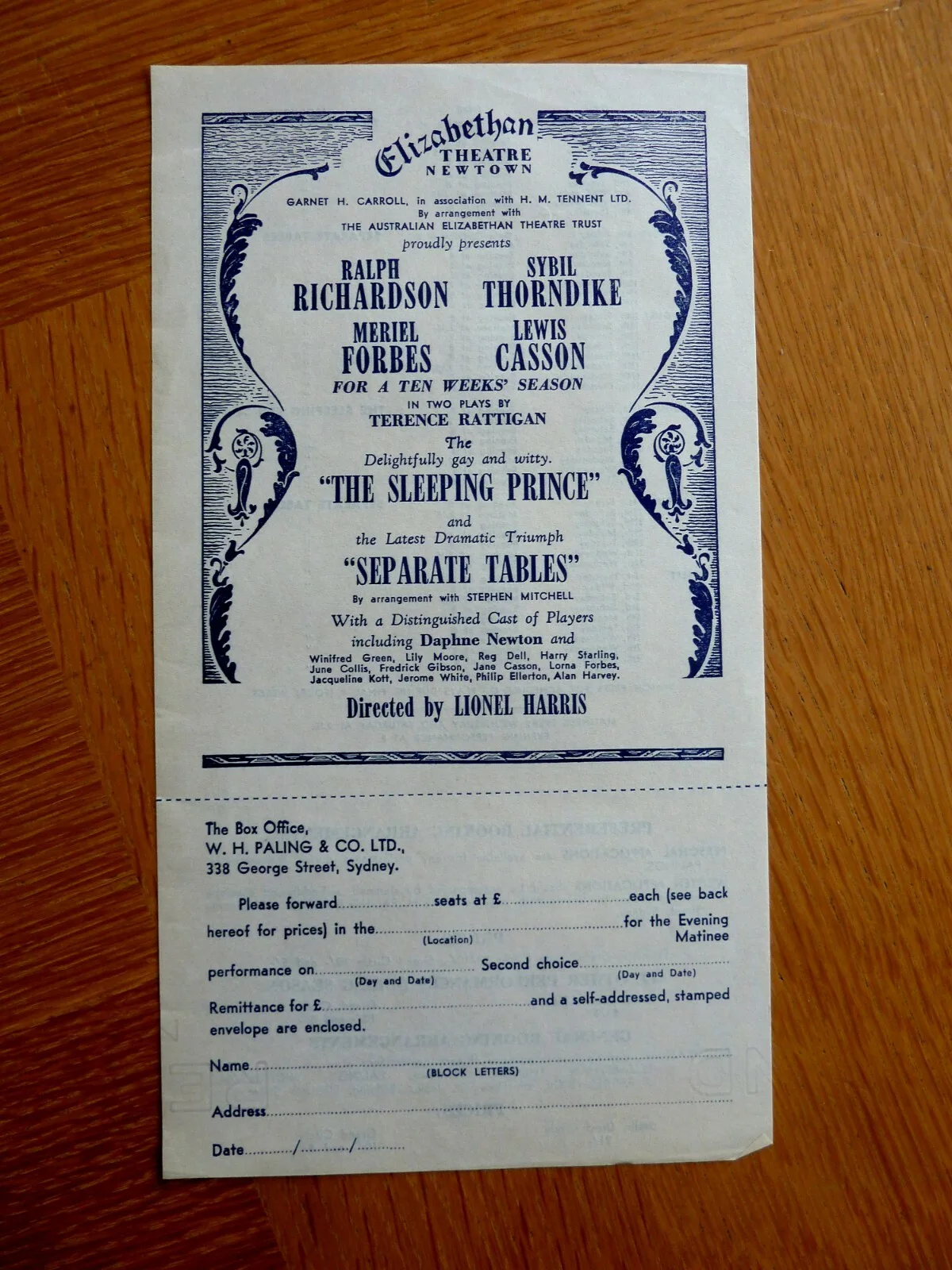 The Ralph Richardson 1955 Tour of Australia & New Zealand Souvenir Booklet, изображение 3