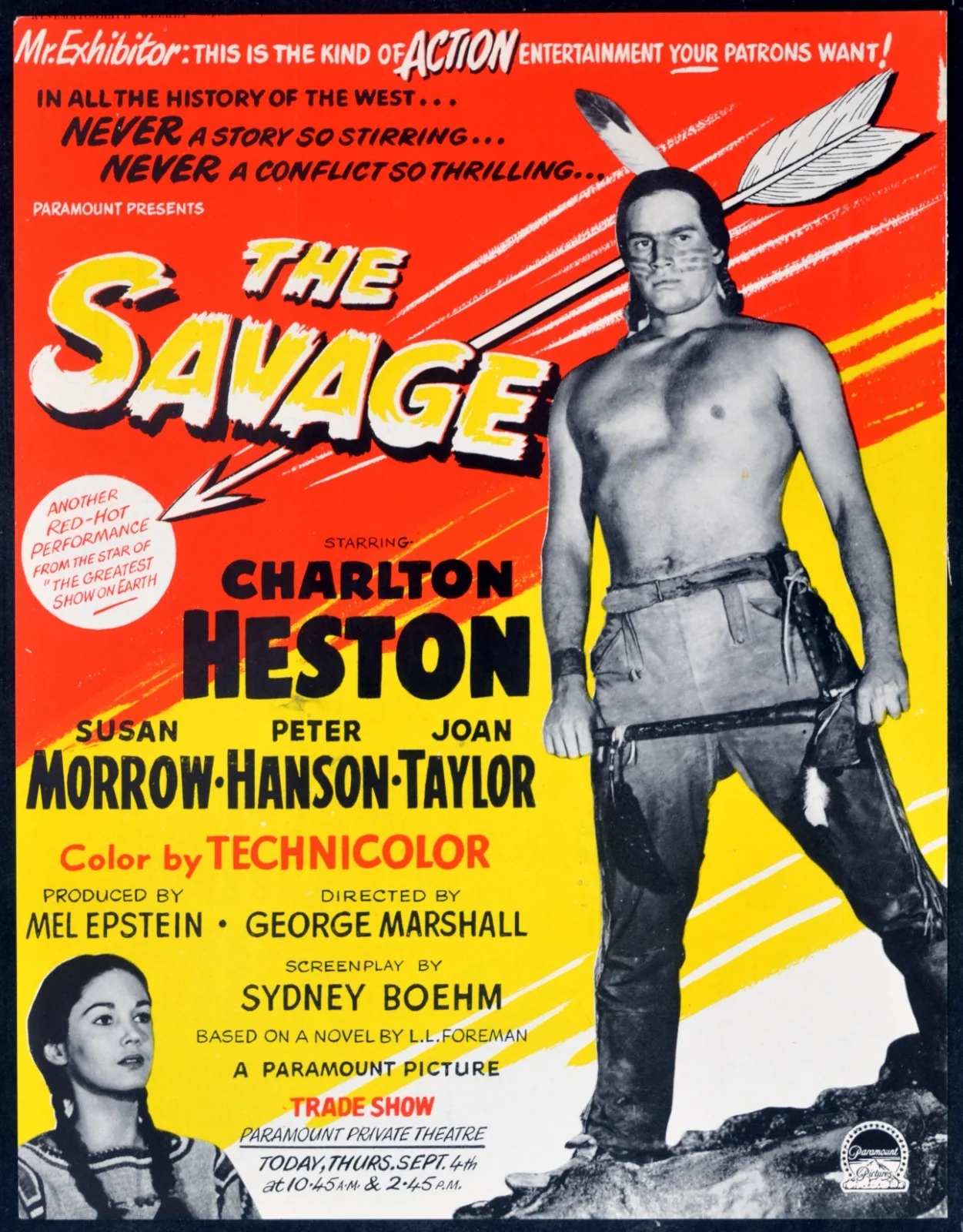 TURNING POINT 1952 William Holden, Edmond O'Brien, Alexis Smith TRADE ADVERT, image 2