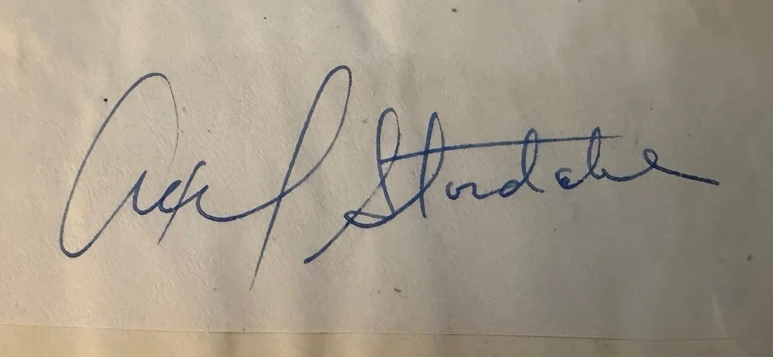 AXEL STORDAHL d.1963 Signed Autograph Book Album Page Cut w/ JSA COA - Very RARE, изображение 2