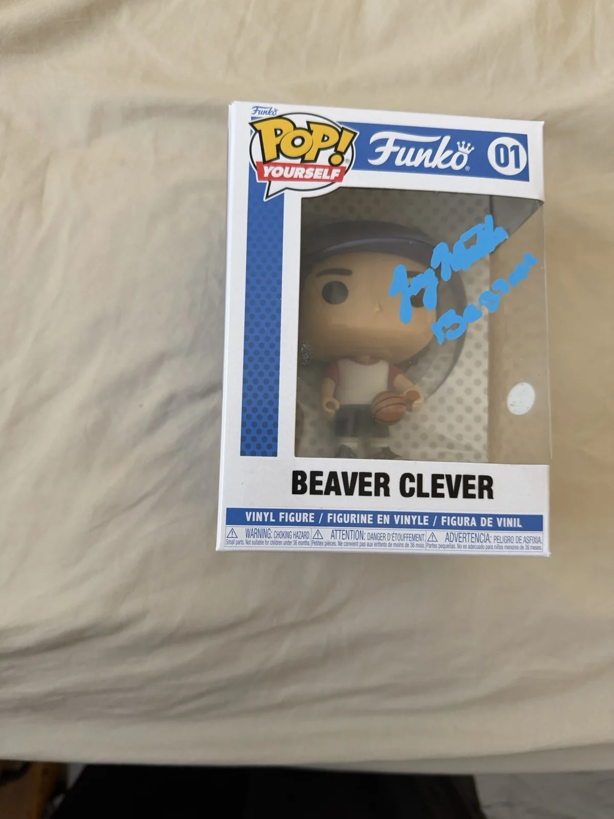 Jerry Mathers — Jerry Mathers Signed Custom Funko Pop “Beaver” Inscription JSA COA One Of A Kind, image 2