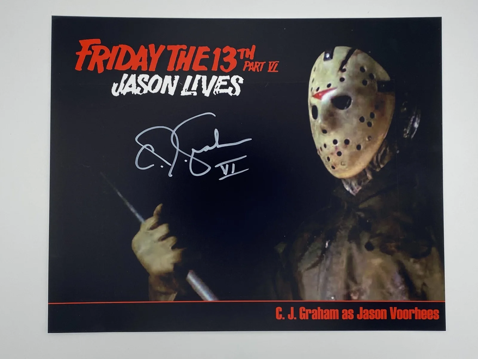 C.J. Graham — C.J. Graham Autographed Signed 8x10 Photo 258 West Authentic COA Friday the 13th