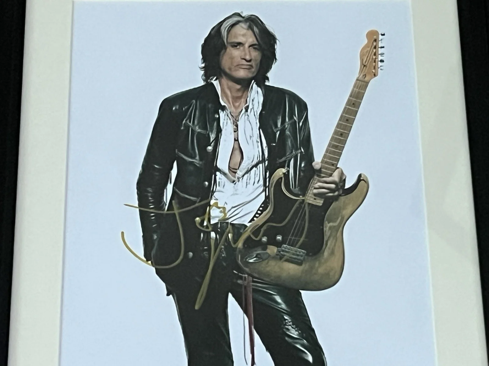 JOE PERRY AEROSMITH Autographed 8 X 11.5 Signed Photo Nicely Framed, изображение 5