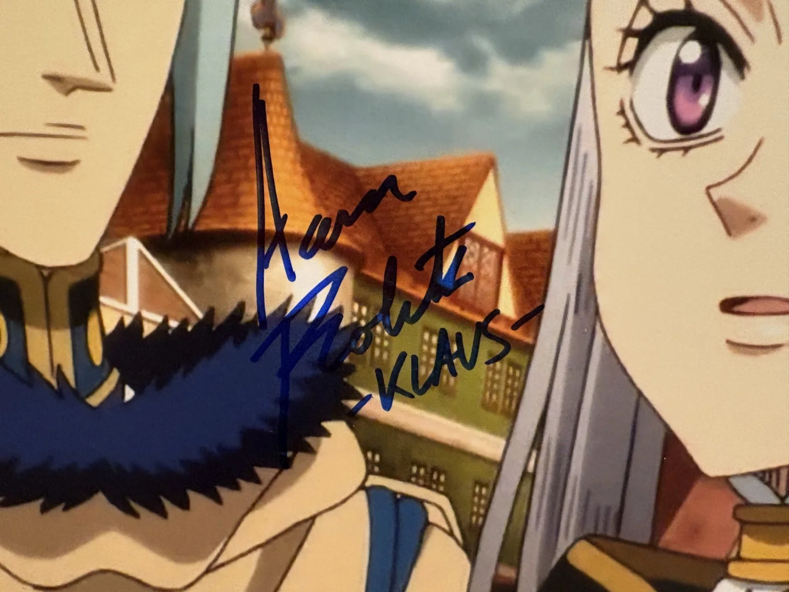 Aaron Roberts — Aaron Roberts Signed and Inscribed Klaus Black Clover 11x14 Photo OC COA, изображение 2