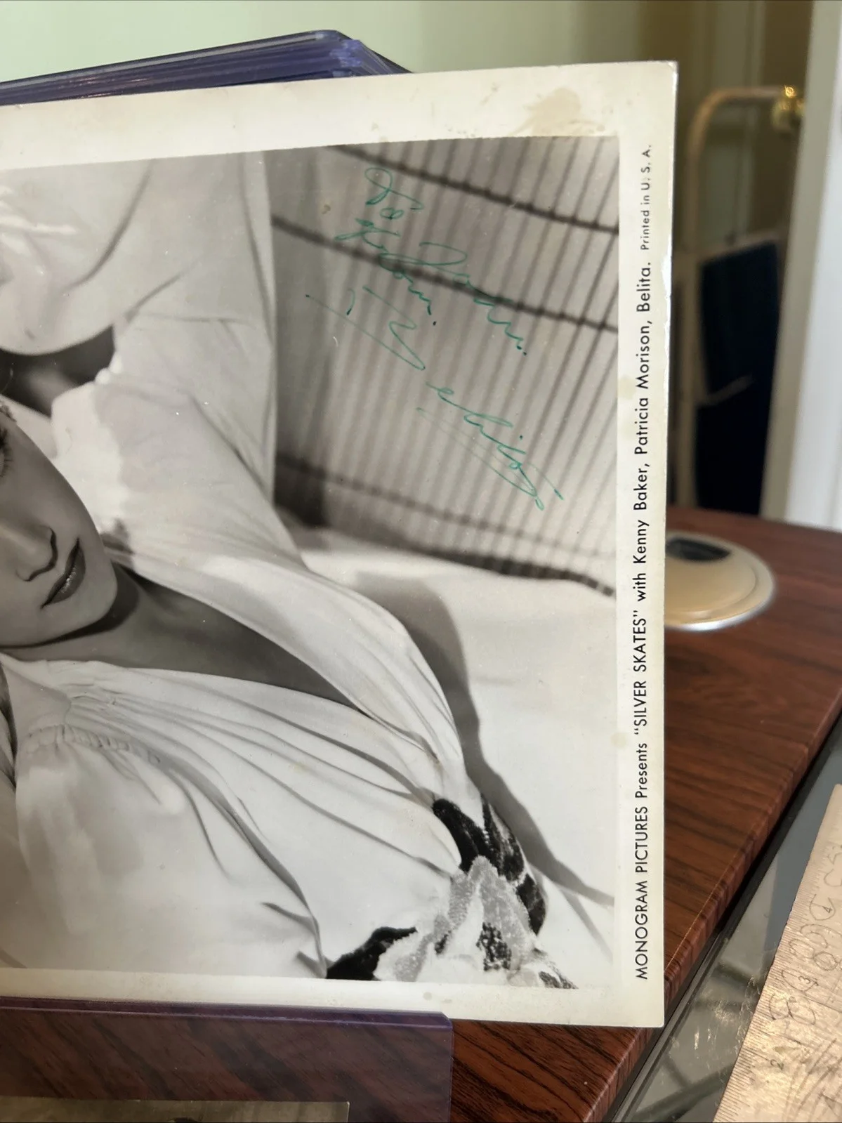 Belita Signed 8x10 Press Photo "Silver Skates"Debut Movie Gorgeous t381, изображение 2