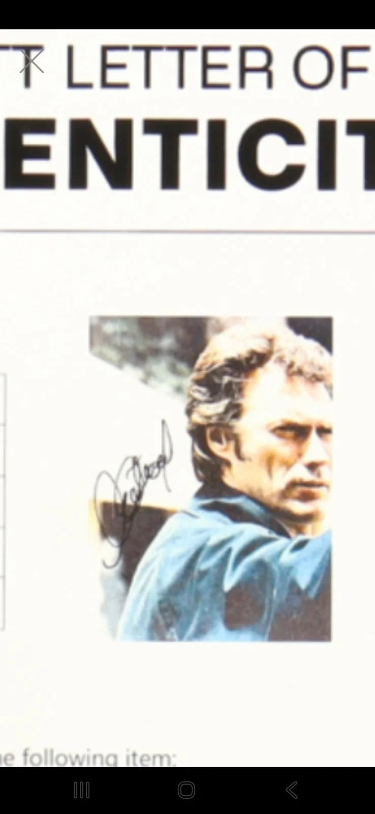 Clint Eastwood Signed 8x10 Photo Beckett LOA Dirty Harry Make My Day, Punk, изображение 5