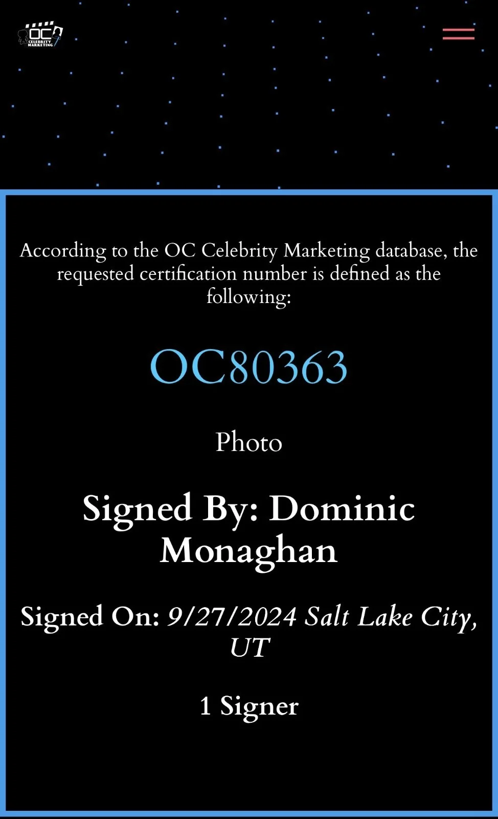 Dominic Monaghan — Dominic Monaghan Signed Lord Of The Rings 8x10 Photo OC COA, изображение 4