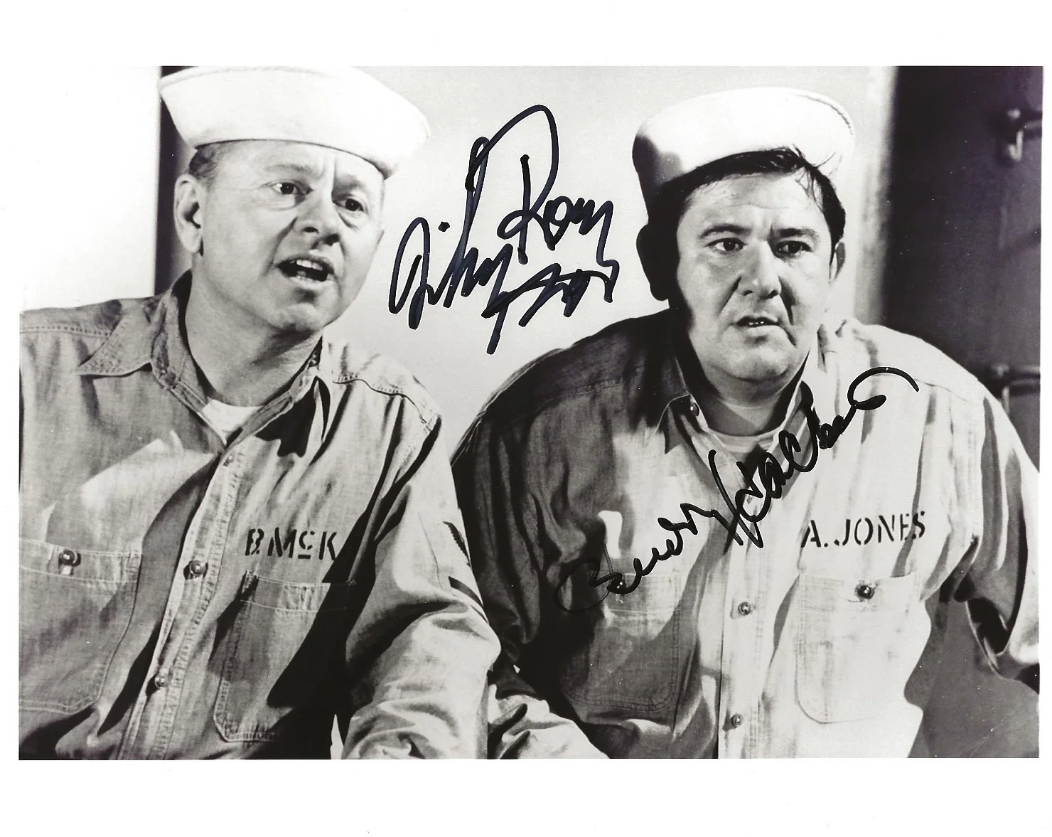 Mickey Rooney, Buddy Hackett — Everything's Ducky Photo Signed In Person by Mickey Rooney, Buddy Hackett COA