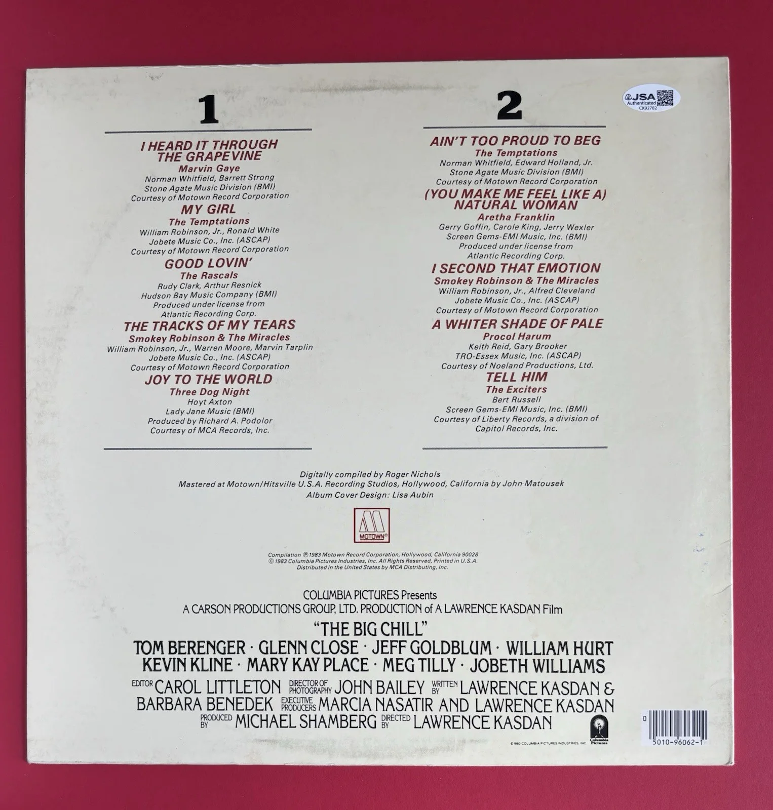 THE RASCALS Signed BIG CHILL Vinyl RECORD JSA COA Felix Cavaliere DANELLI Gene C, изображение 4