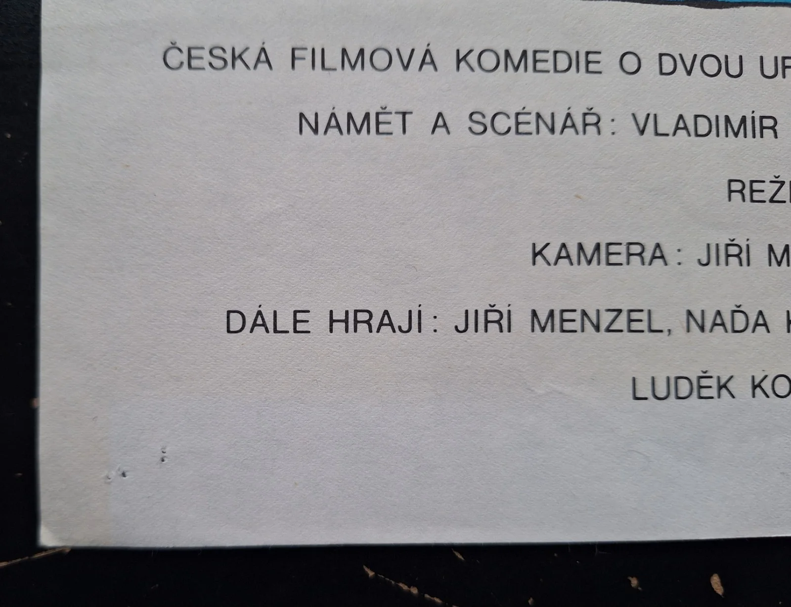SRDECNY POZDRAV ZE ZEMEKOULE, ORIGINAL A3 CZECH MOVIE POSTER, VLADIMIR JIRANEK, изображение 5