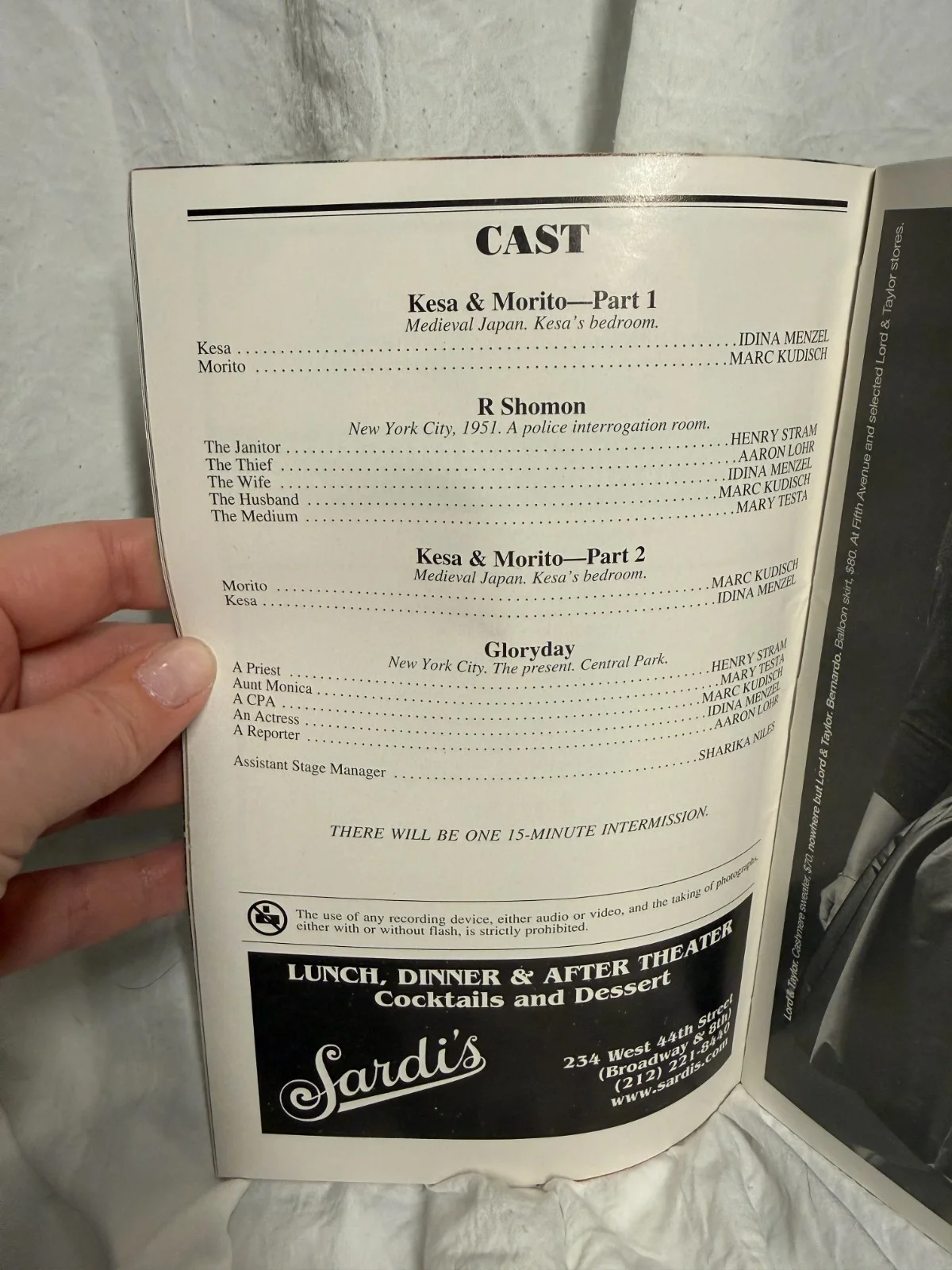 See What I Wanna See Signed Autographed Playbill, image 3