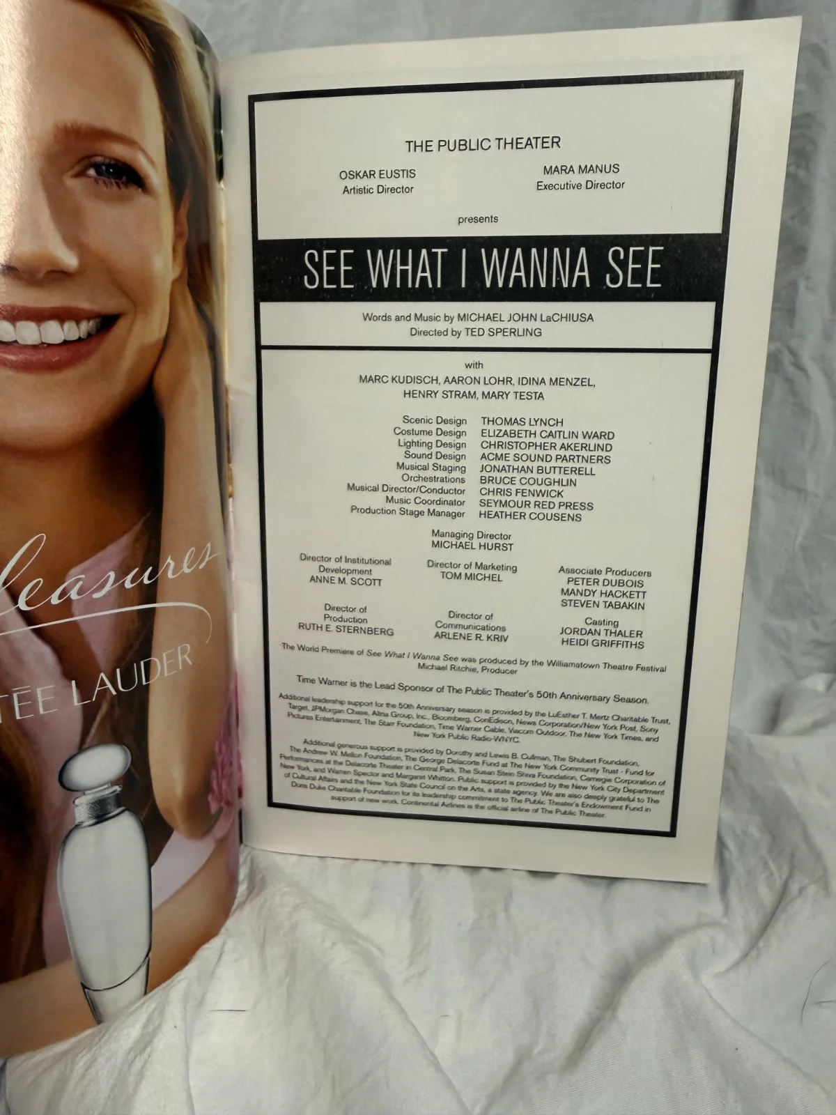 See What I Wanna See Signed Autographed Playbill, image 4