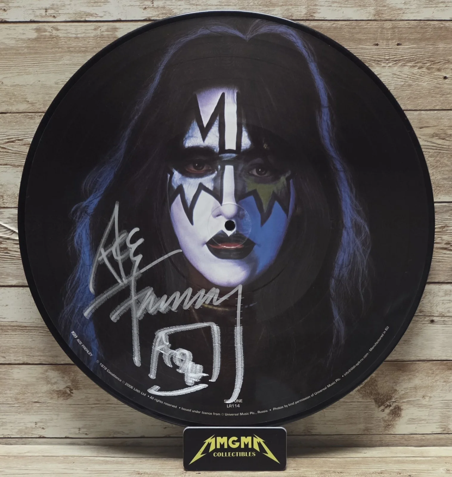 Ace Frehley - Autographed KISS 1978 Solo Album Picture Disc - Signed - Deceased, изображение 2
