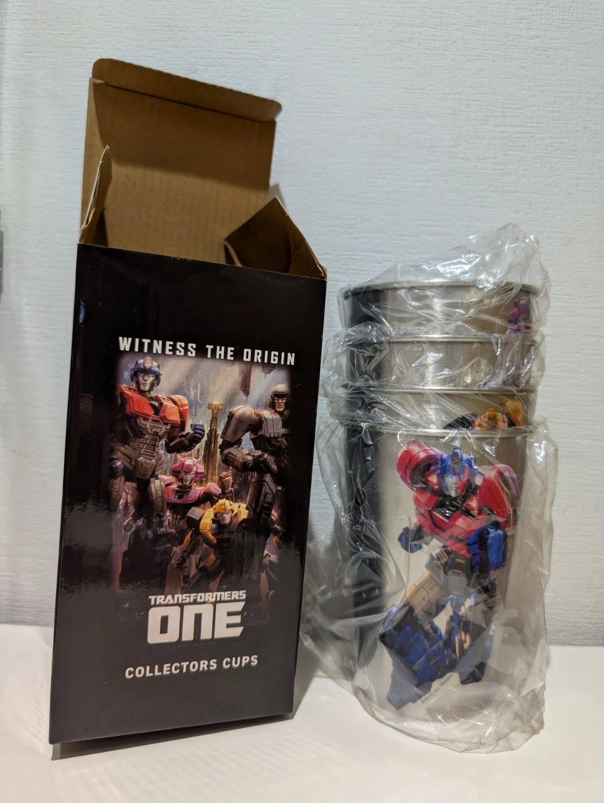 RARE Transformers One Movie Cinema Promotional Collectors Cups x 4 NEW Promo, изображение 2