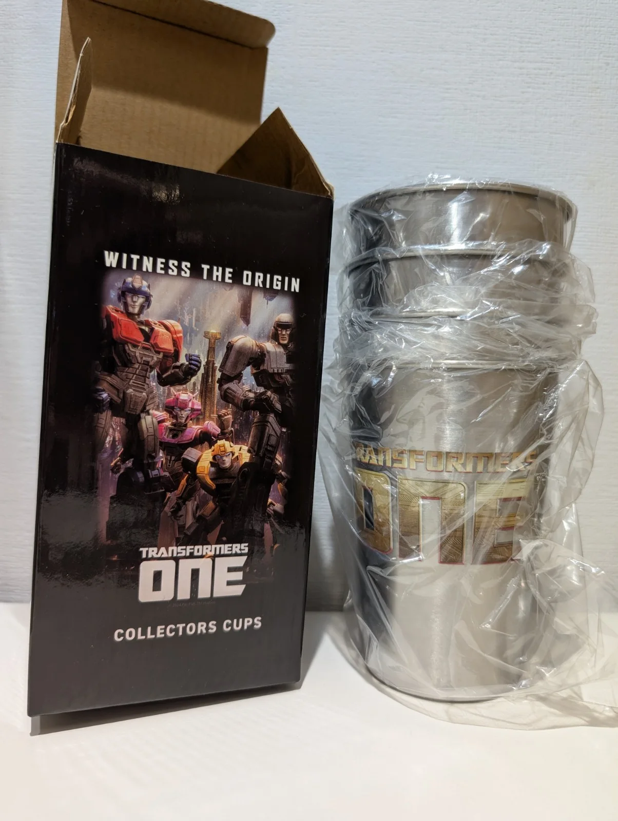 RARE Transformers One Movie Cinema Promotional Collectors Cups x 4 NEW Promo, изображение 5