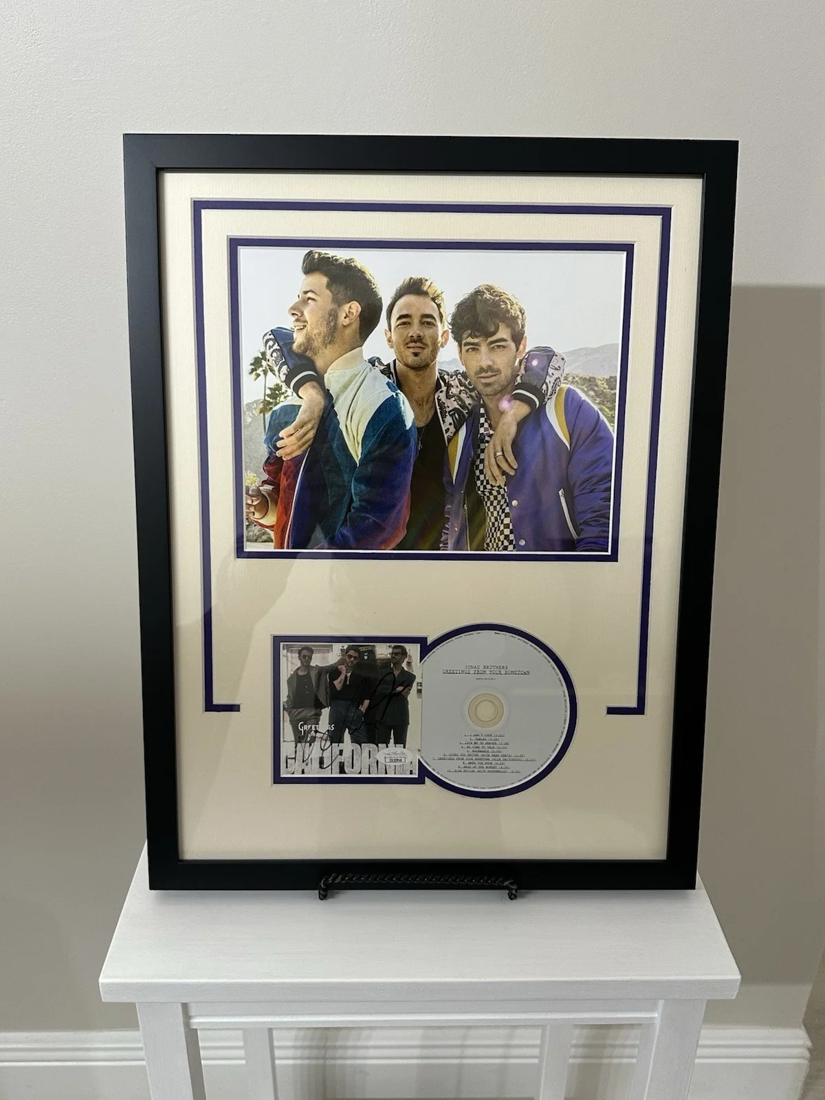 Jonas Brothers CA - Signed / Autographed CD Piece Framed w/ 8x10 Photo JSA COA, изображение 5