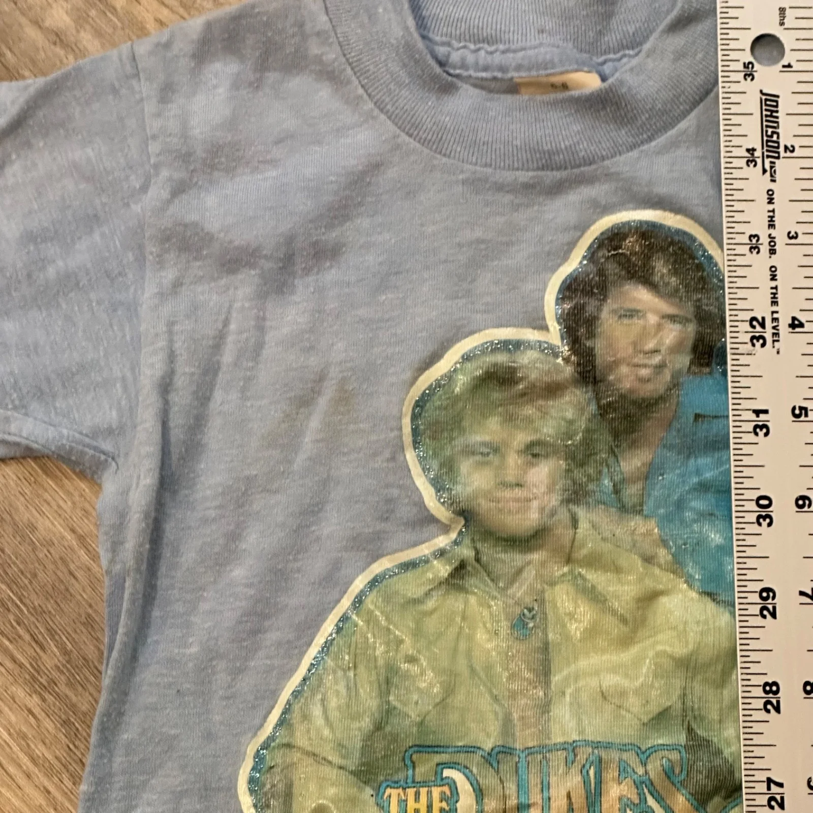 Vtg 70s The Dukes of Hazzard T-Shirt Blue 1979 Movie Shirt Size 5-6 Kids, изображение 3