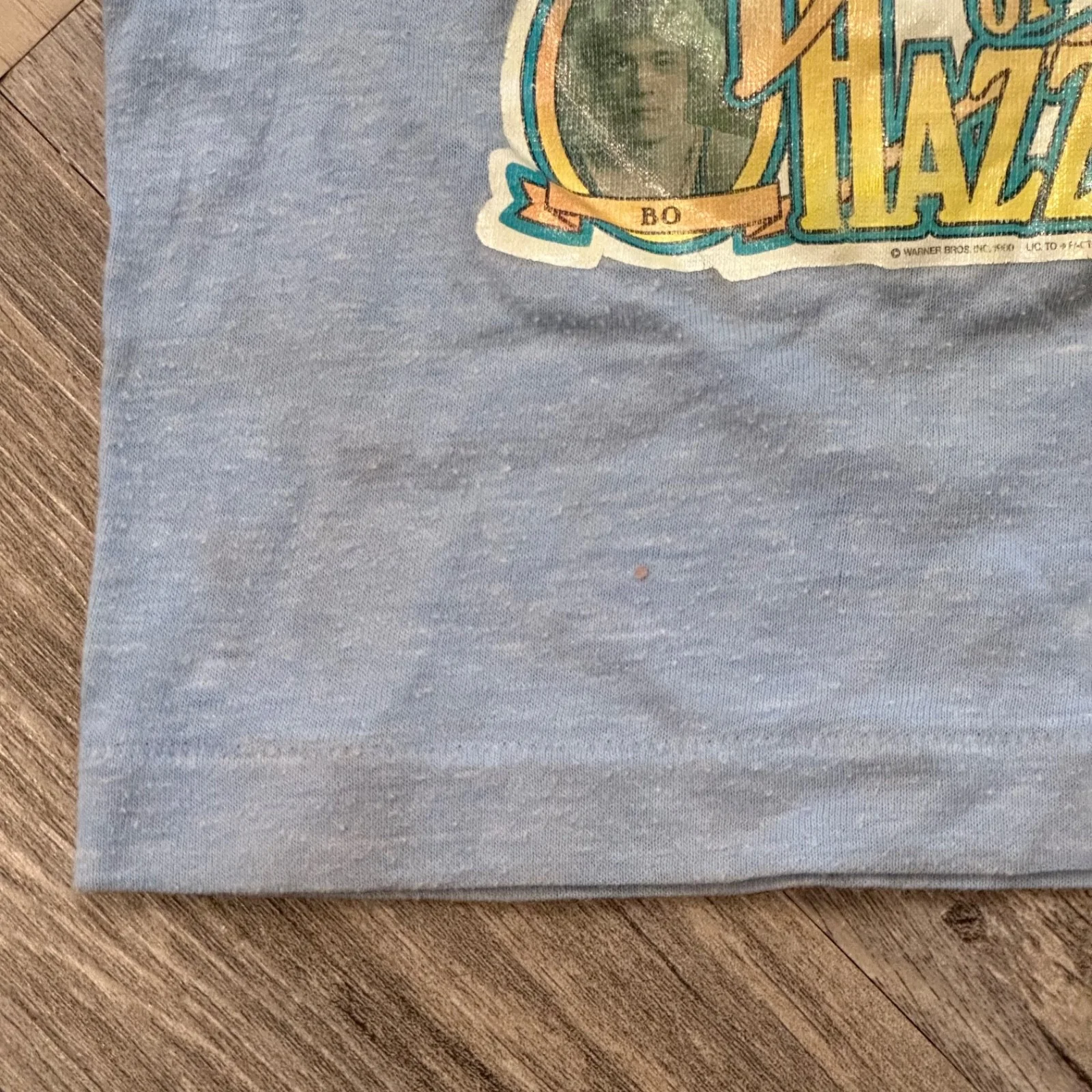 Vtg 70s The Dukes of Hazzard T-Shirt Blue 1979 Movie Shirt Size 5-6 Kids, изображение 4