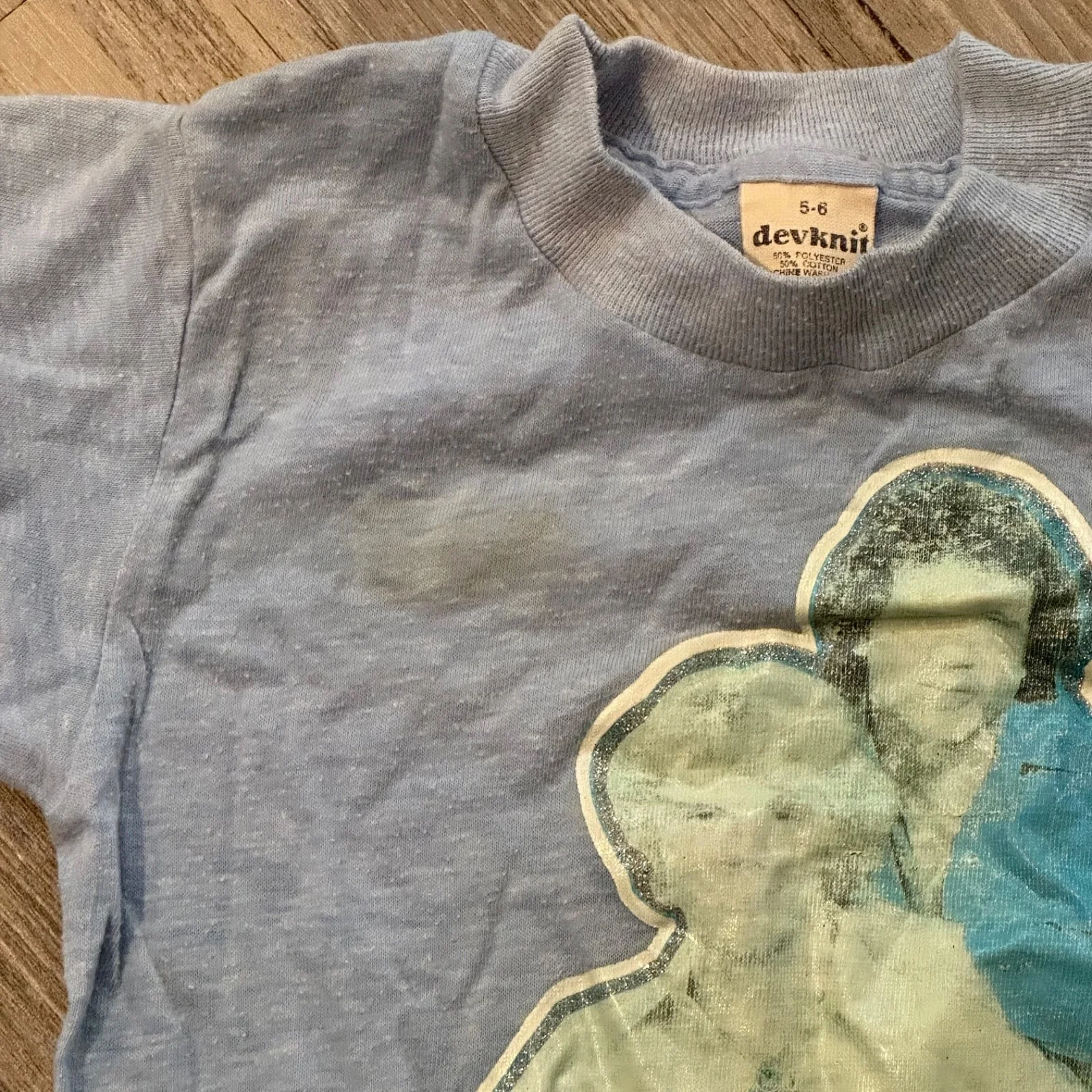 Vtg 70s The Dukes of Hazzard T-Shirt Blue 1979 Movie Shirt Size 5-6 Kids, изображение 2