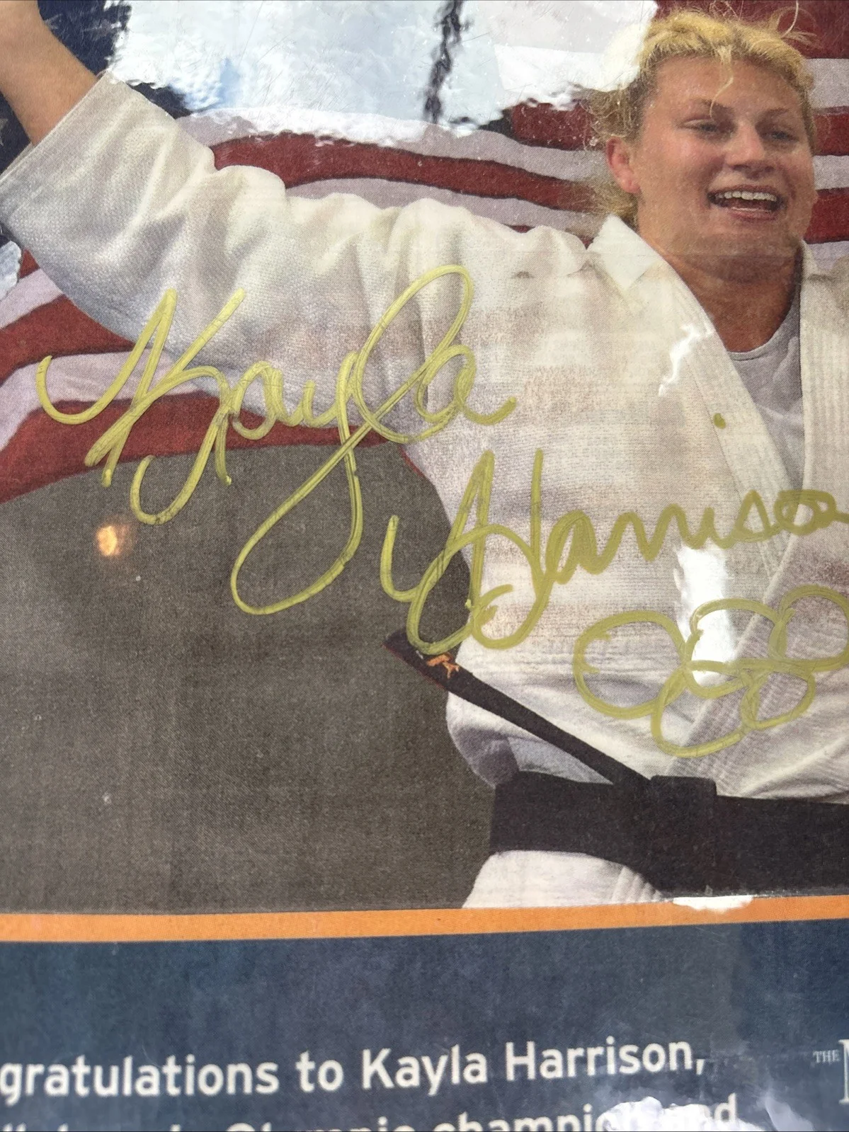 Kayla Harrison — Kayla Harrison Signed 11x17 Photo UFC USA Gold Medal Olympic Medalist, изображение 2