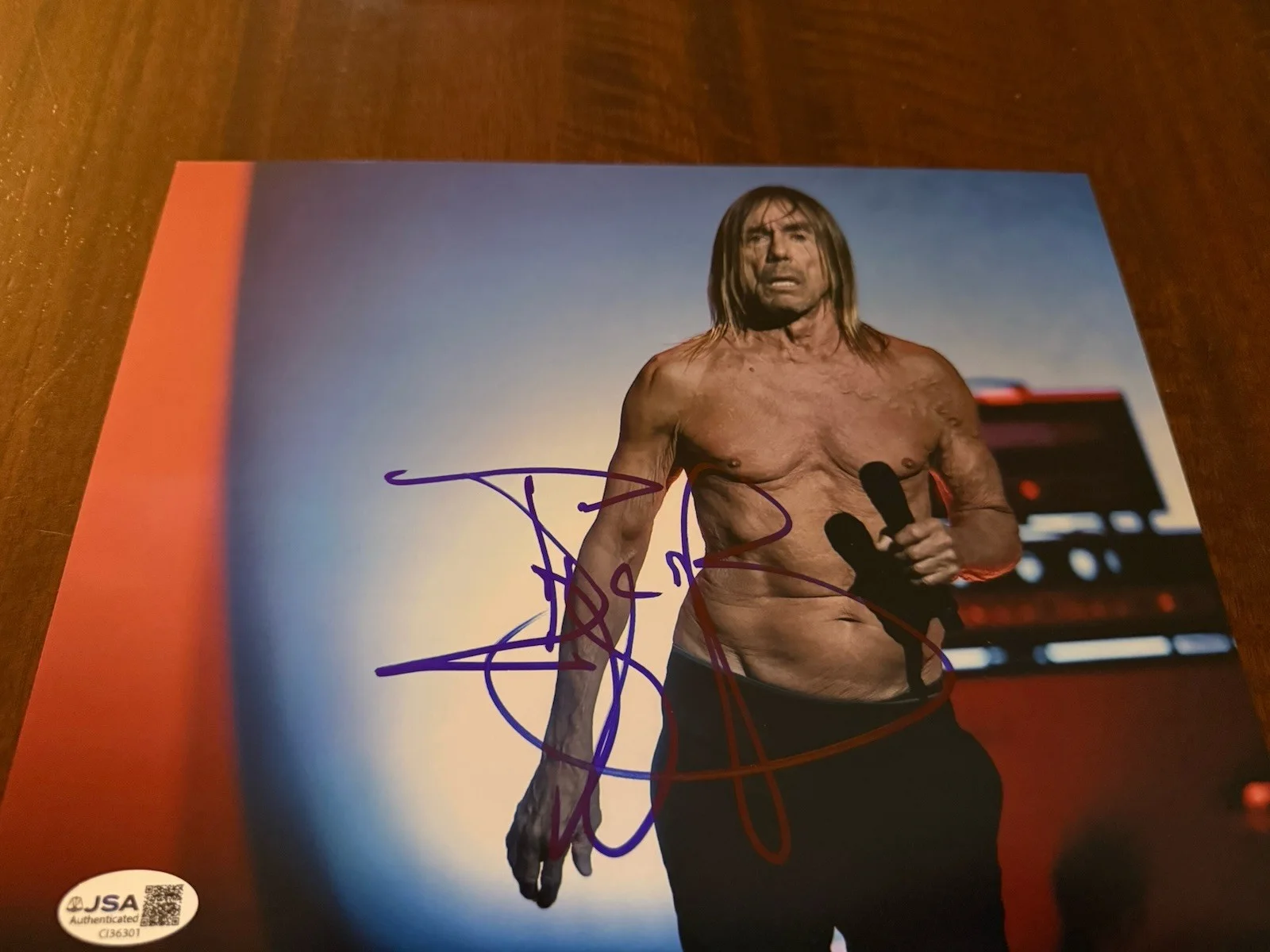 IGGY POP Hand Signed In Person Autographed Stooges VERY RARE Rock Icon JSA COA, изображение 2