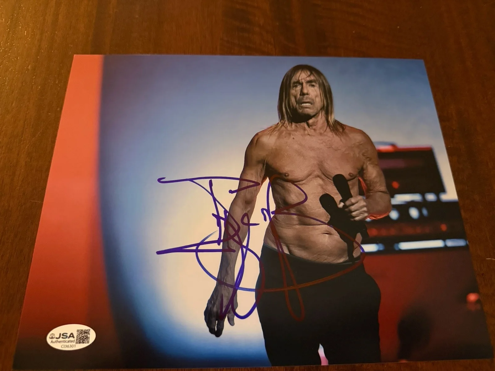 IGGY POP Hand Signed In Person Autographed Stooges VERY RARE Rock Icon JSA COA, изображение 3