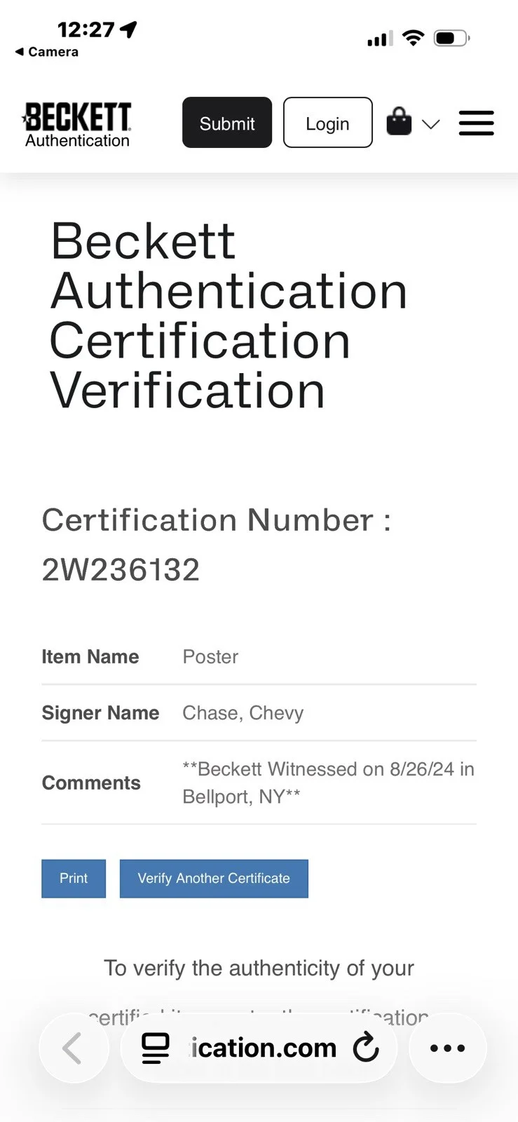 Chevy Chase — Chevy Chase Signed Fletch 11x18 Movie Poster Beckett COA Irwin Fletcher, изображение 4
