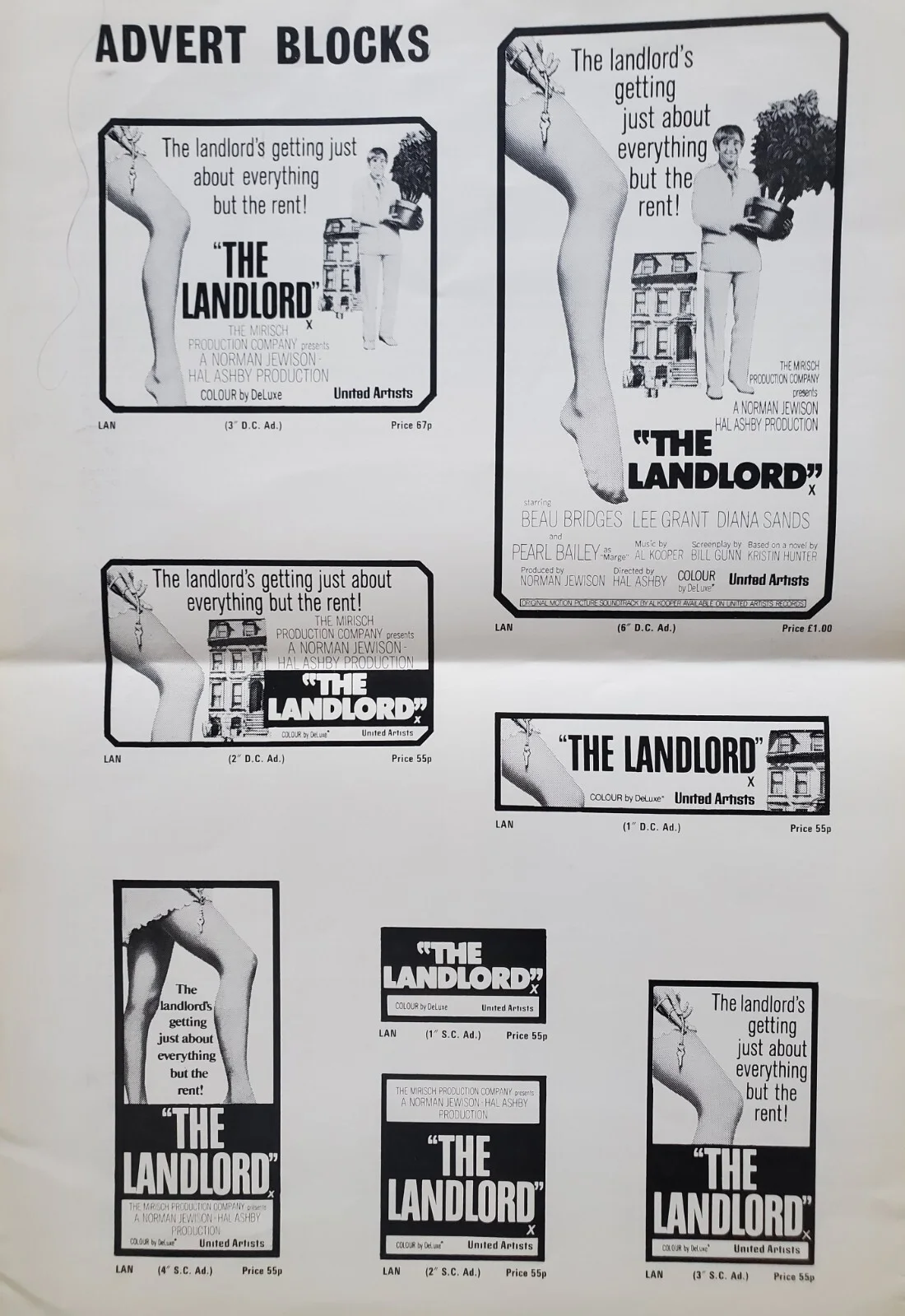 THE LANDLORD - VINTAGE 1970 UK PRESSBOOK - BEAU BRIDGES, LEE GRANT, PEARL BAILEY, изображение 3
